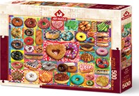 Art Puzzle Puzzle Doughnuts - 500 Teile buntes Puzzlespaß-2