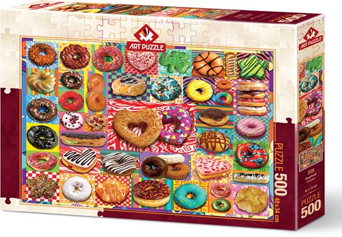 Art Puzzle Puzzle Doughnuts - 500 Teile buntes Puzzlespaß-2