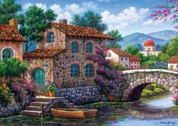 Art Puzzle Puzzle Flowery Channel - 500 Teile Blumenmotiv