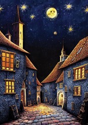 Art Puzzle Mittelalterliche Gasthausnacht - 500 Teile