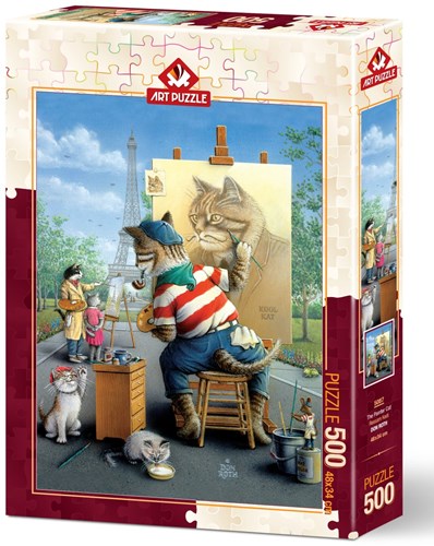 Art Puzzle Puzzle Painter Cat - 500 Teile Katzen malen-2