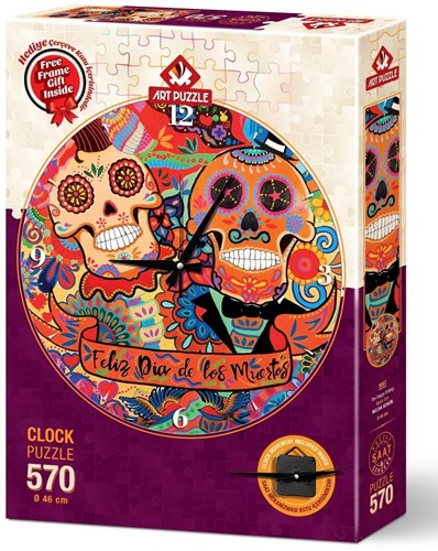 Art Puzzle Puzzle-Uhr Happy Ending 570 Teile bunt Kinderpuzzle-2
