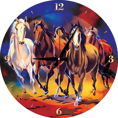 Art Puzzle Puzzle Uhr Pferde - Tiere Puzzle 570 Teile
