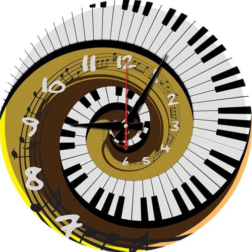 Art Puzzle Puzzle Clock - Rhythm of Time -  Teile