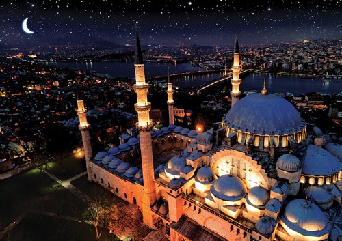 Art Puzzle Puzzle Neon - Blaue Moschee - 1000 Teile