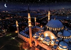 Art Puzzle Puzzle Neon - Blue Mosque -  Teile