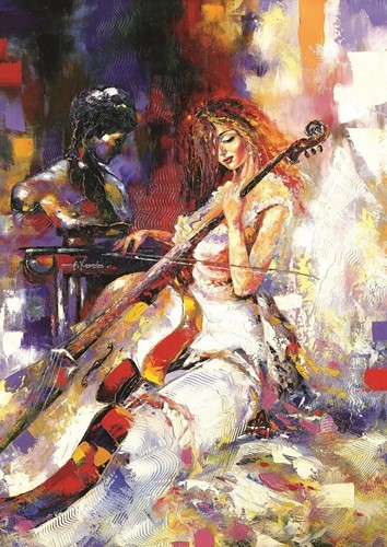 Art Puzzle Der Cellist - 500 Teile