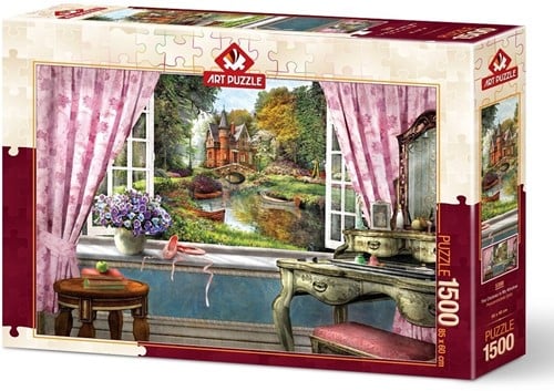 Art Puzzle Das Schloss in meinem Fenster - 1500 Teile-2