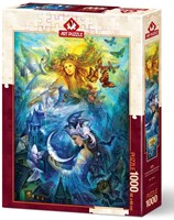 Art Puzzle Puzzle Prinzessinnen Tag und Nacht - 1000 Teile Karton-2