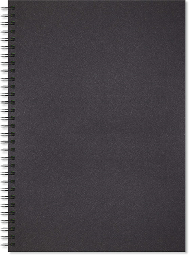Artgecko Artgecko Shady Spiral-Skizzenbuch A3 Hochformat 200 g 40 Blatt Schwarz
