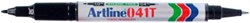 Artline Permanentmarker schwarz - Twin Tip Marker für kreatives Arbeiten