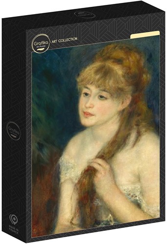 Grafika Auguste Renoir: Young Woman Braiding Her Hair, 1876 - 1000 Teile-2