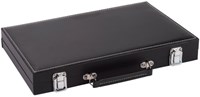 Backgammon Reisespiel Koffer schwarz strategisches Brettspiel tragbar-3