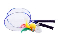 Twisk Badminton-Set Mini für Kinder und Erwachsene - Outdoor-Spielspaß