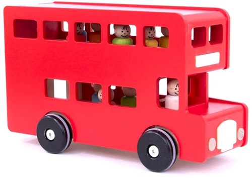 Bajo Holz Schulbus Spielzeugbus nachhaltiges Holz