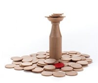 Angel Sports Balancespiel Holz Münzen Geschicklichkeitsspiel Kinder-3