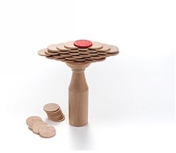 Angel Sports Balancespiel Holz Münzen Geschicklichkeitsspiel Kinder
