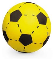 Adriatic Fußball Schaumstoff rot 20cm - weicher Kinderball für drinnen & draußen