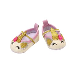 Heless Puppen Ballerina Schuhe Einhorn Glitzer 38-45cm