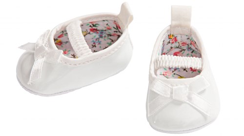 Heless Puppenschuhe Ballerina weiß 38-45 cm - Puppenzubehör