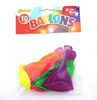 Globos Ballons Neon - Party Luftballons Set 10 Stück Latex
