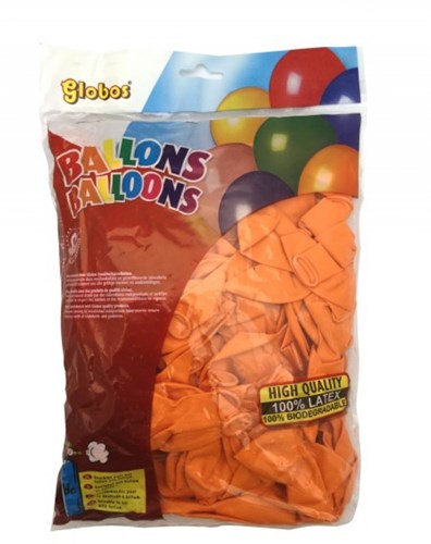 Globos Ballons orange - 100 Stück Latex Partydekoration