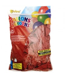Globos Ballons rot - 100 Stück Latex Partydekoration