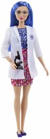 Barbie GTN65 - Blonde Puppe rhythmische Sportgymnastin (ca. 30 cm) mit schillerndem Metallic-Gymnastikanzug, 2 Keulen und Band, tolles Geschenk für Kinder ab 3 Jahren