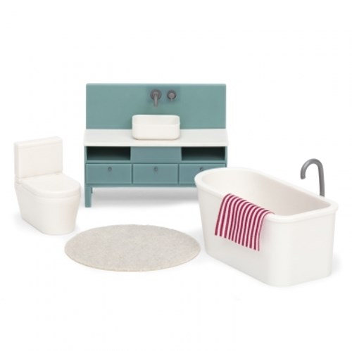 Lundby Puppenhaus Badezimmer Set - Spielzeugzubehör