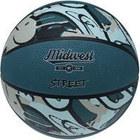 Midwest Street Basketball - Blue/Black/Grey - 6