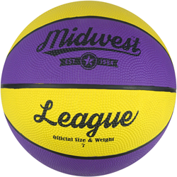 Midwest League Basketball - Yellow/Purple - 7