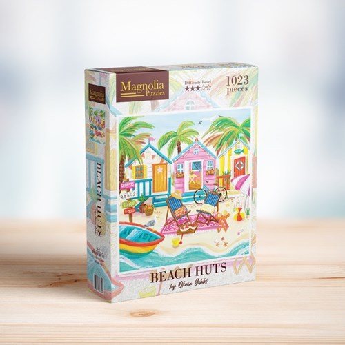 Magnolia Puzzle Beach Huts - 1023 Teile Legespiel Multicolor-2