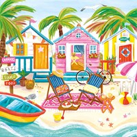 Magnolia Puzzle Beach Huts - 1023 Teile Legespiel Multicolor