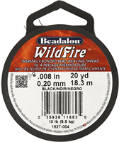 Beadalon Beadalon Wildfire Schmuckdraht 0,2 mm Schwarz 18,3 m