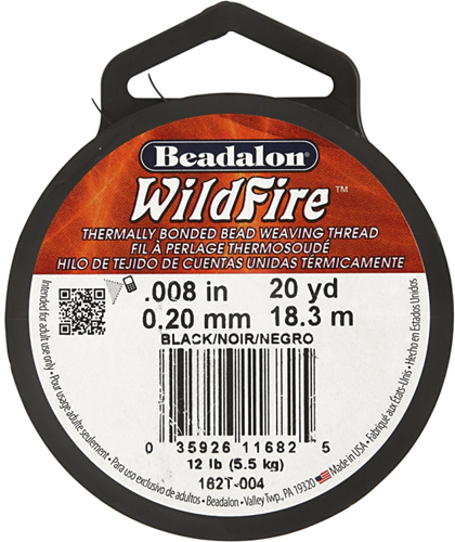 Beadalon Beadalon Wildfire Schmuckdraht 0,2 mm Schwarz 18,3 m