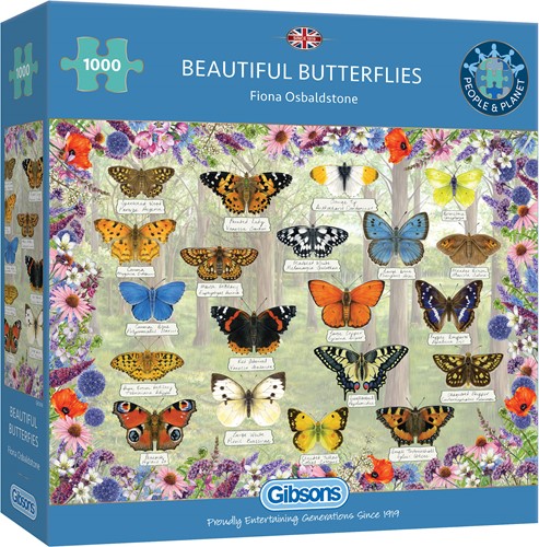 Gibsons Beautiful Butterflies - 1000 Teile-2