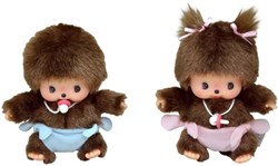 Monchhichi Plüschpuppe Bebichhichi Classic Mädchen 16cm Kuscheltier