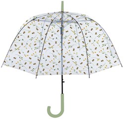 Esschert Design Regenschirm Bienenmuster transparent Ø83cm Regenzubehör