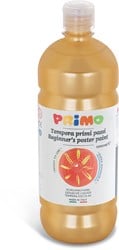 Primo Primo - Kant-en-Klare Plakkaatverf voor Beginners, Fles Van 1000 ml met Dop met Debietregeling Goud 920