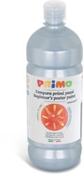 Primo gebrauchsfertige Posterfarbe, 1000-ml-Flasche mit Fließverschluss silber