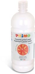 Primo gebrauchsfertige Posterfarbe, 1000-ml-Flasche mit regulierbarem Verschluss, weiß