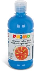Gebrauchsfertige Plakatfarbe für Anfänger von Primo, 500-ml-Flasche mit Dosierkappe in Cyan