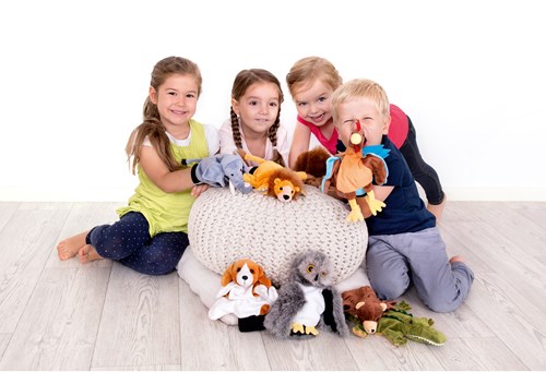 Beleduc Handpuppe Krokodil Puppentheater Spielzeug Baumwolle-2