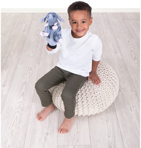 Beleduc Handpuppe Elefant Deluxe - Plüsch Handpuppe für Kinder-3