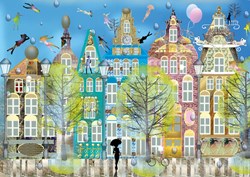 Yazz Puzzle Belgian City - 1000 Teile Legespiel Multicolor