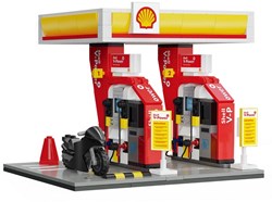Cada Bauset Spielzeug Shell Tankstelle Laden 305 Teile