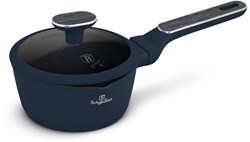 BerlingerHaus Kochtopf blau mit Deckel 16cm Induktion Antihaft