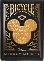 Bicycle Spielkarten Disney Mickey Mouse Black Gold - Premium Pokerkarten