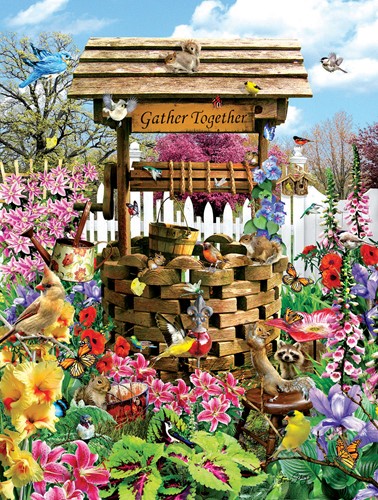 SunsOut Birds at the Wishing Well - 1000 Teile