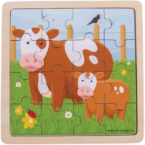 Bigjigs Kuh und Kalb Puzzle